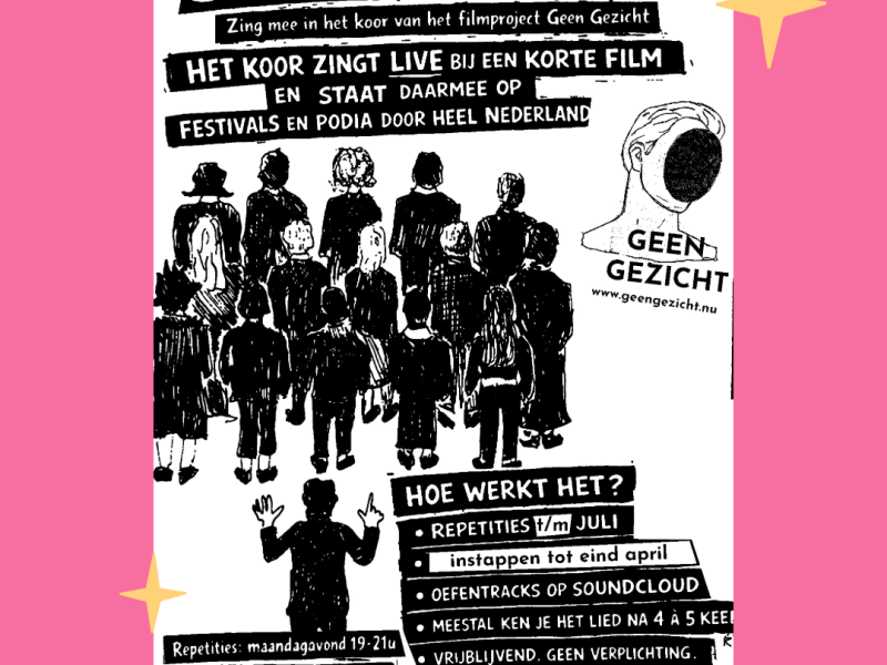 Laat je stem horen in de korte film van Geen&nbsp;Gezicht!